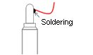 Wiring directly to a probe by soldering